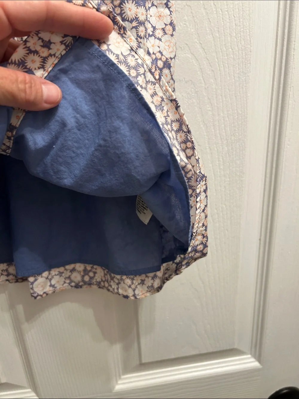 Toddler Floral Button-Front Dress with Peter Pan Collar - floral print EUC